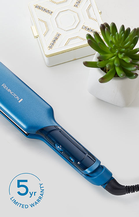 Pro 2 Professional Titanium Ceramic Flat Iron Ocean Silk Remington